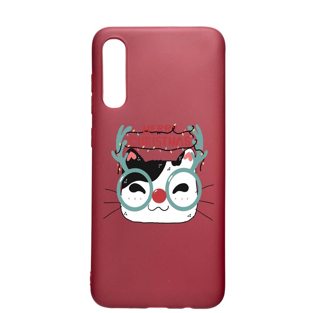 Husa Silicon Compatibila cu Samsung Galaxy A50 / A50S, I Want To Be Rudolph, rezistenta la uzura, anti-alunecare, Pomegranate, PG877