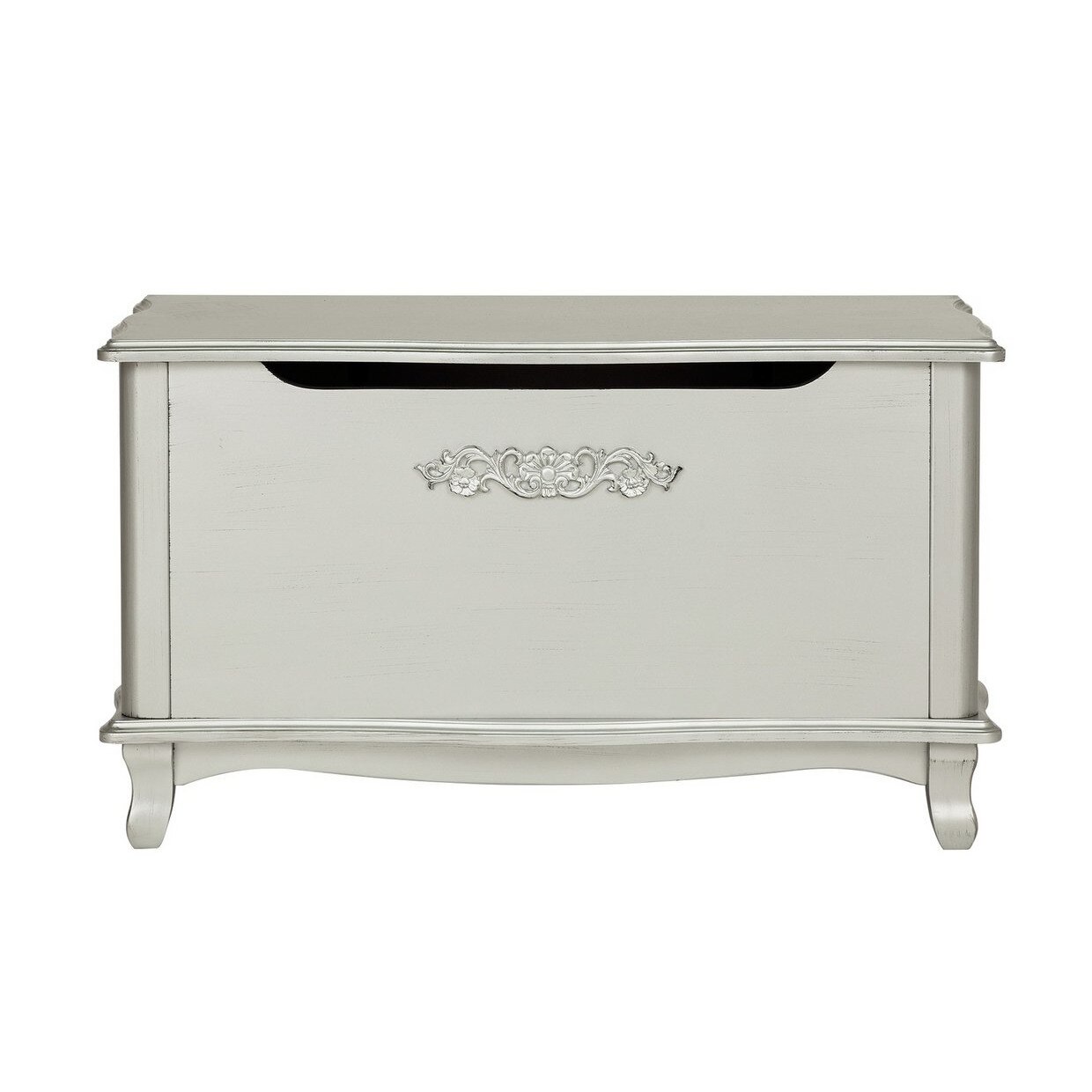 Lada depozitare argintie, eMobili, 80x 40x 45 cm