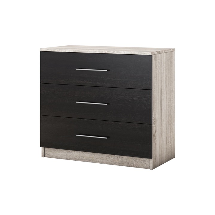 Comoda Beta, Wenge/Sonoma, 90x82x42.5 cm