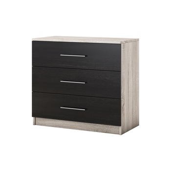 Comoda Beta, Wenge/Sonoma, 90x82x45 cm Comoda Beta, Wenge/Sonoma, 90x82x45 cm