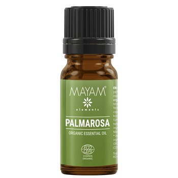 Ulei esential de Palmarosa Bio, Ecocert / Cosmos, 10 ml, MAYAM Ulei esential de Palmarosa Bio, Ecocert / Cosmos, 10 ml, MAYAM