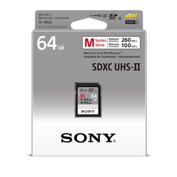 Card de memorie SONY SF64M, 64GB SD, SDXC Class 10 UHS-II Card de memorie SONY SF64M, 64GB SD, SDXC Class 10 UHS-II