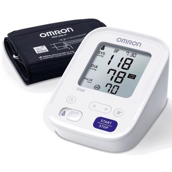 Tensiometru de brat Omron M3 Comfort, manseta IntelliWrap, tehnologie Intellisense, 120 memorii, Alb Tensiometru de brat Omron M3 Comfort, manseta IntelliWrap, tehnologie Intellisense, 120 memorii, Alb