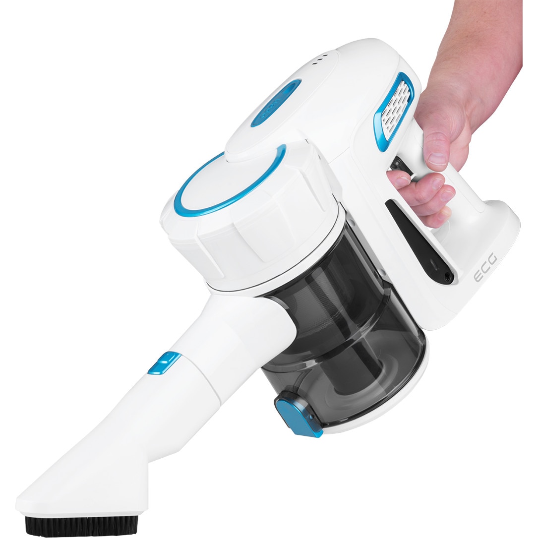 Aspirator vertical portabil 2 in 1 ECG VT 5220 Flex Clean, Cyclone, 22.2 V Li-ion, 150 W, HEPA H12