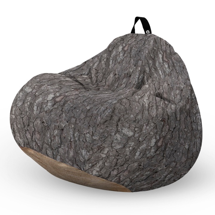 Fotel Updeco Pouf Babzsákfotel, Körte L típus, vízálló, szobai/szabadtéri, belső táska, fogantyúval, 90 x 80 x 60 см, Fotel csonk