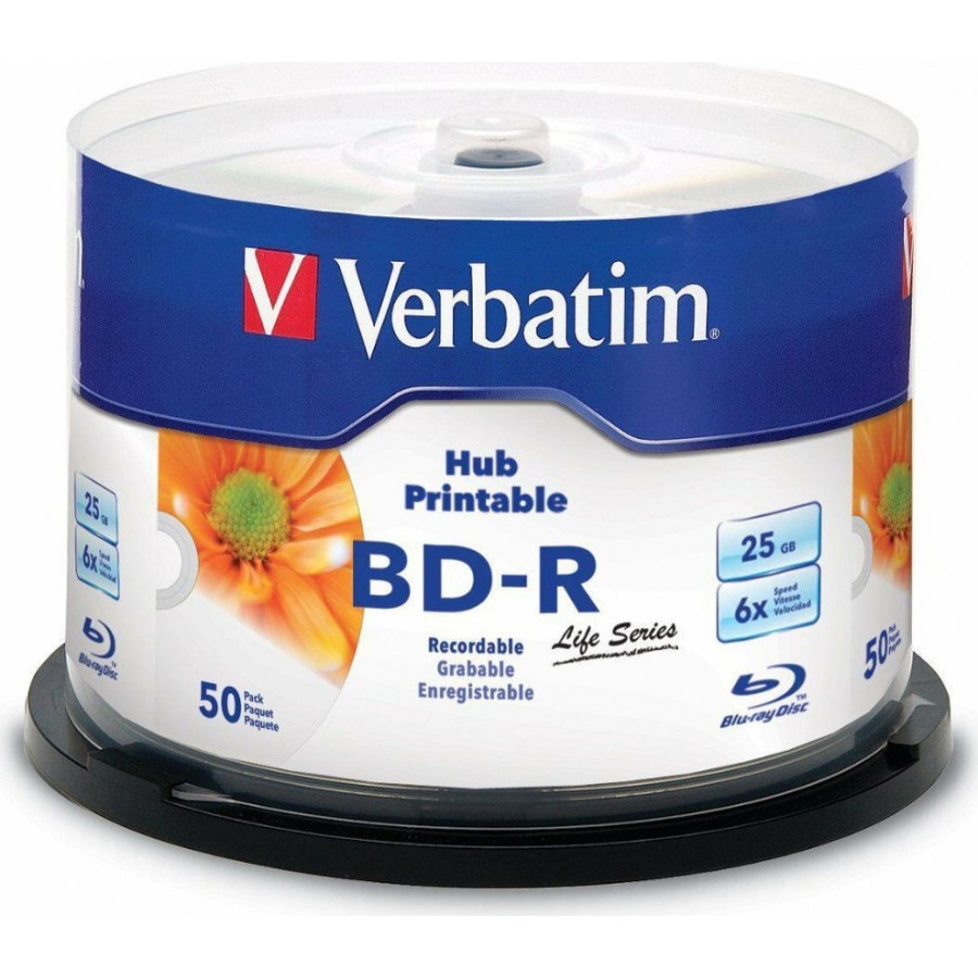 Blu-Ray Verbatim printabil, 6x, set 50 buc
