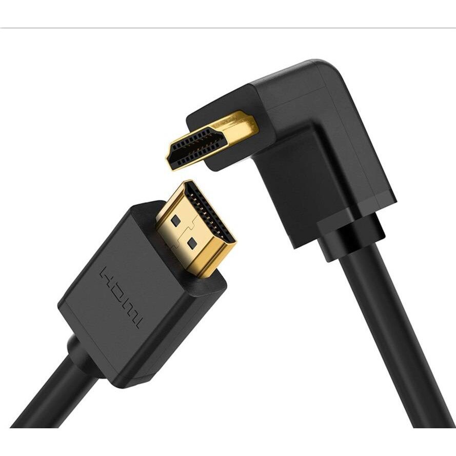 Cablu UGREEN HD103 HDMI la unghi HDMI, 4K, 3 m, Negru