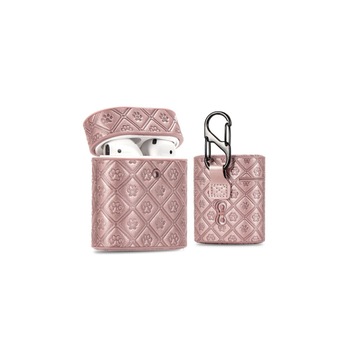 Husa pentru casti Apple AirPods1/2, din piele, Rose-Gold Husa pentru casti Apple AirPods1/2, din piele, Rose-Gold