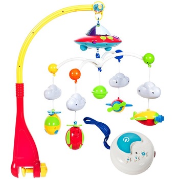 Carusel Muzical cu Telecomanda pentru Patut Bebe  Carusel Muzical cu Telecomanda pentru Patut Bebe