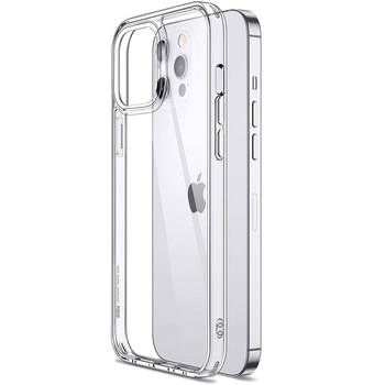 Husa compatibila iPhone 12 ProMax, ESR, 6.7inch, Slim , Cadru flexibil, Hybrid, Transparenta Husa compatibila iPhone 12 ProMax, ESR, 6.7inch, Slim , Cadru flexibil, Hybrid, Transparenta