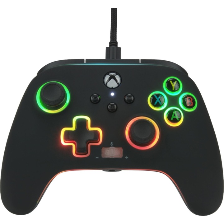 PowerA Spectra Infinity, Xbox Series X|S, Xbox One, PC, LED Lighting, Fekete, Vezetékes kontroller