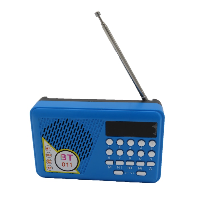Radio portabil, FM/AM/SW3, USB, SD/ TF CARD, Baterii