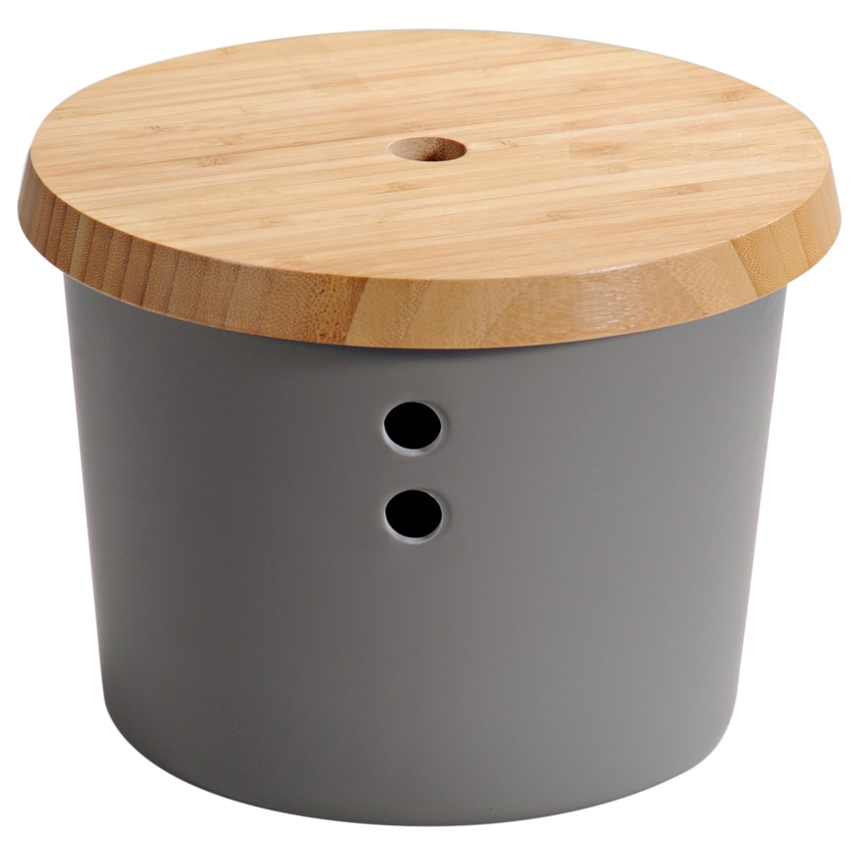 Cutie depozitare legume din melamina cu capac de bambus, 5.4L, Kesper