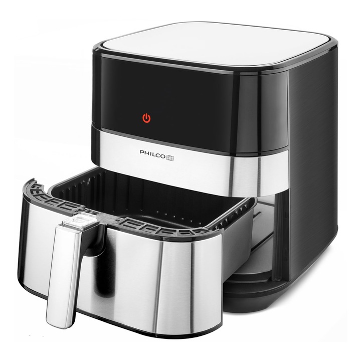 Légsütő Philco PHAF 5000, 1700 W, űrtartalom 5 liter, 9 program, rozsdamentes acél / fekete