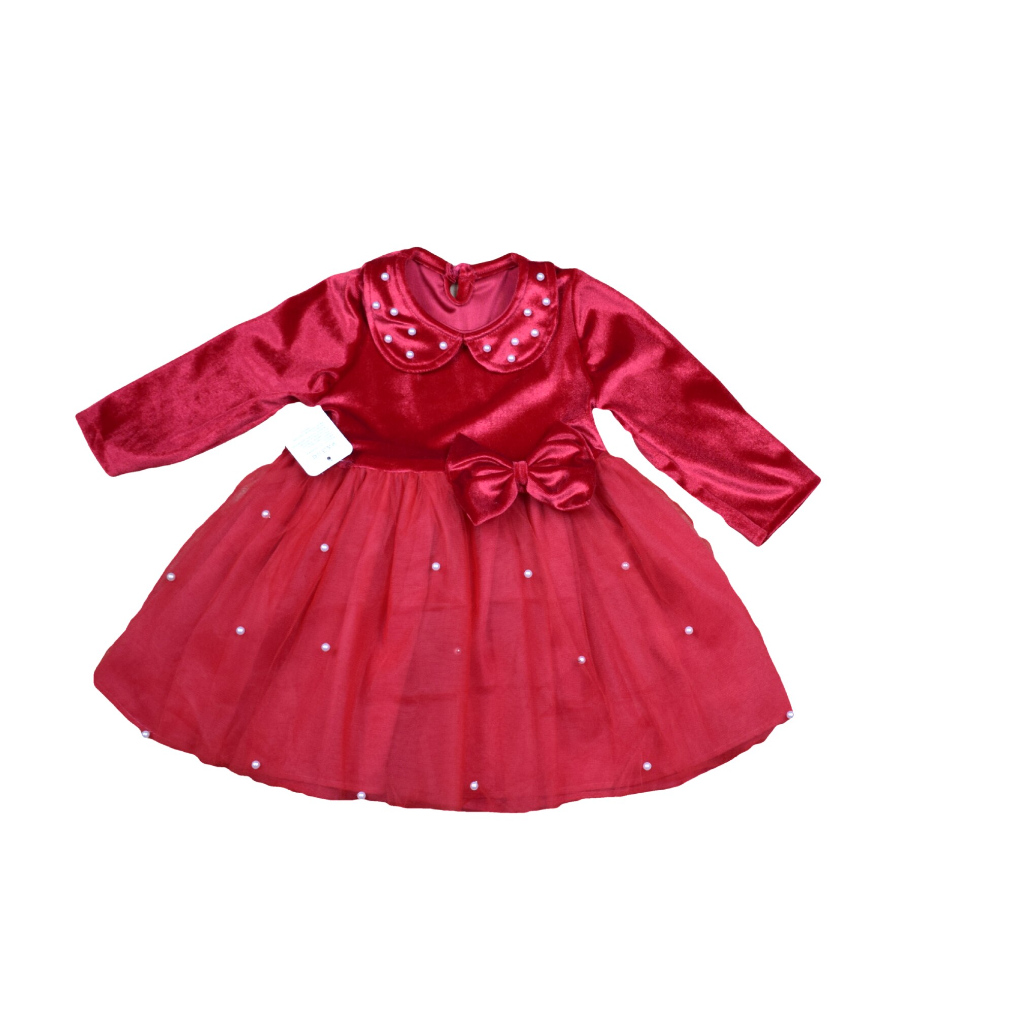 Rochie catifea si tiul, Bulsen, rosie