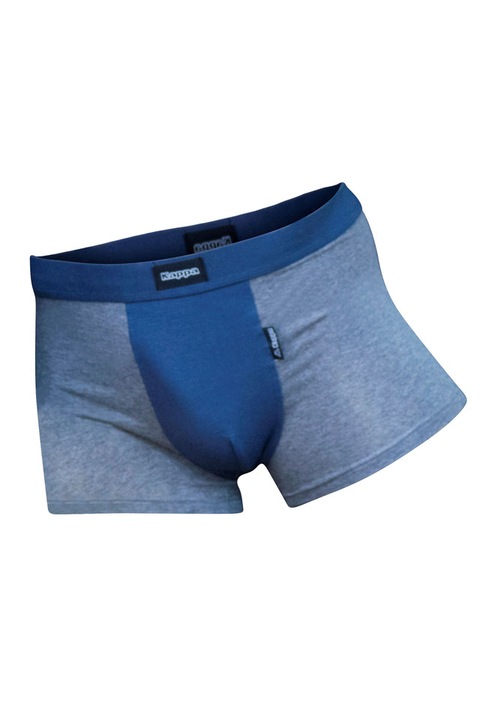 Ferfi boxer KAPPA, pamut, kek/szurke, Sötétszürke