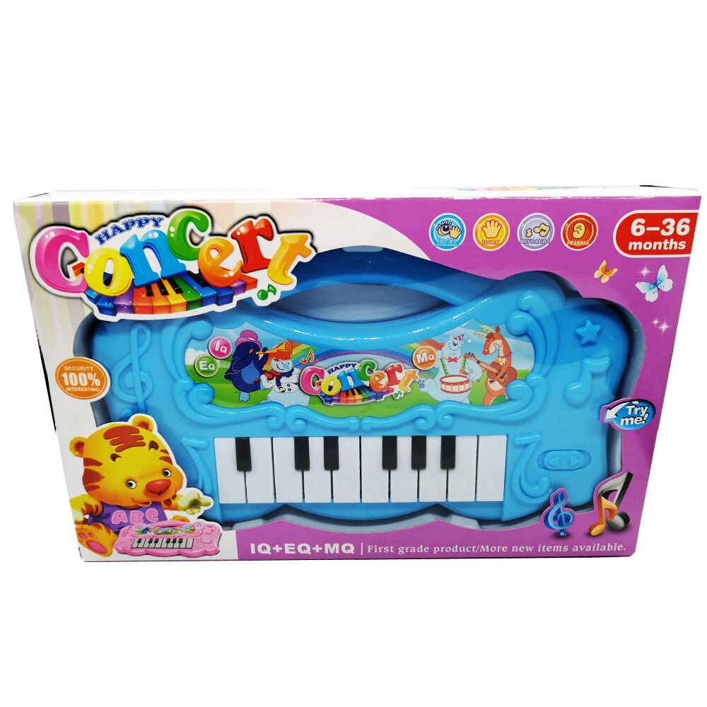 Orga Muzicala cu baterii, Happy Concert, 10 clape, 10 melodii, Vision®