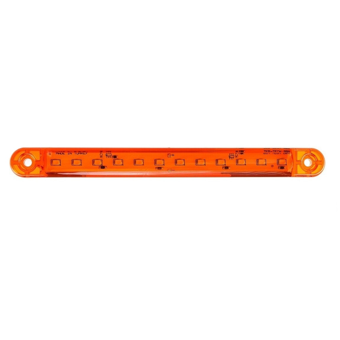 LED Lampa Laterala Flexzon, Galbena, Gabarit, 12V -24V, 18cm, 12 SMD, Resistenta La Apa