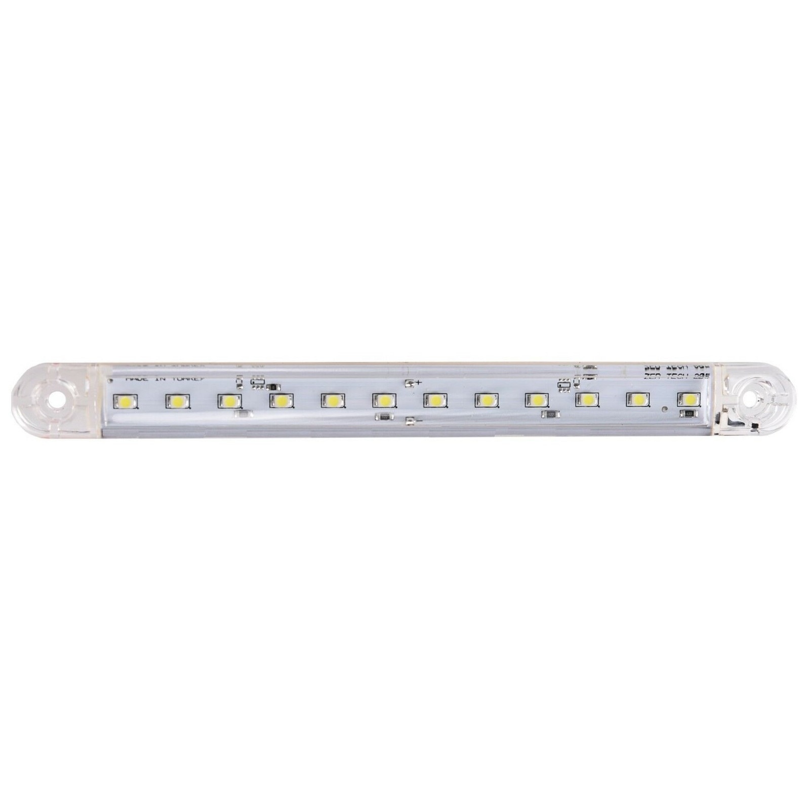 LED Lampa Laterala Flexzon, Alba, Gabarit, 12V -24V, 18cm, 12 SMD, Resistenta La Apa