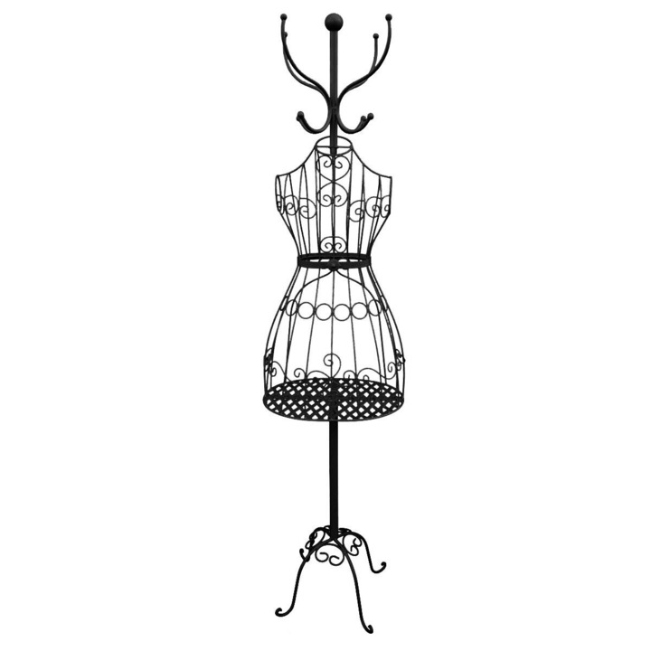 Manechin prezentare Fier Forjat, Negru, 175 cm
