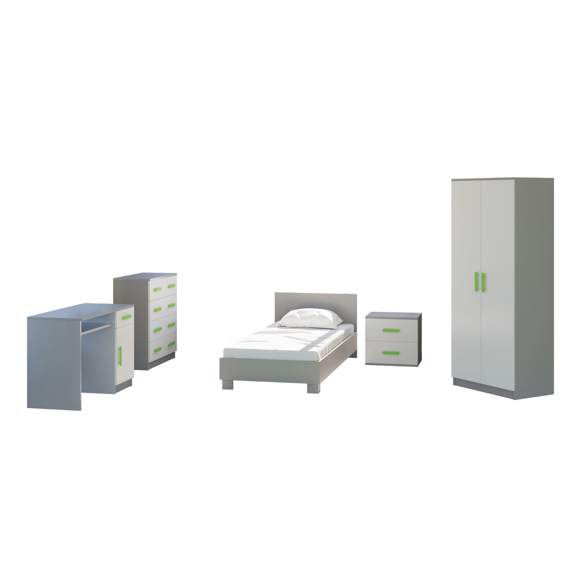 Camera tineret Didi, culoare verde