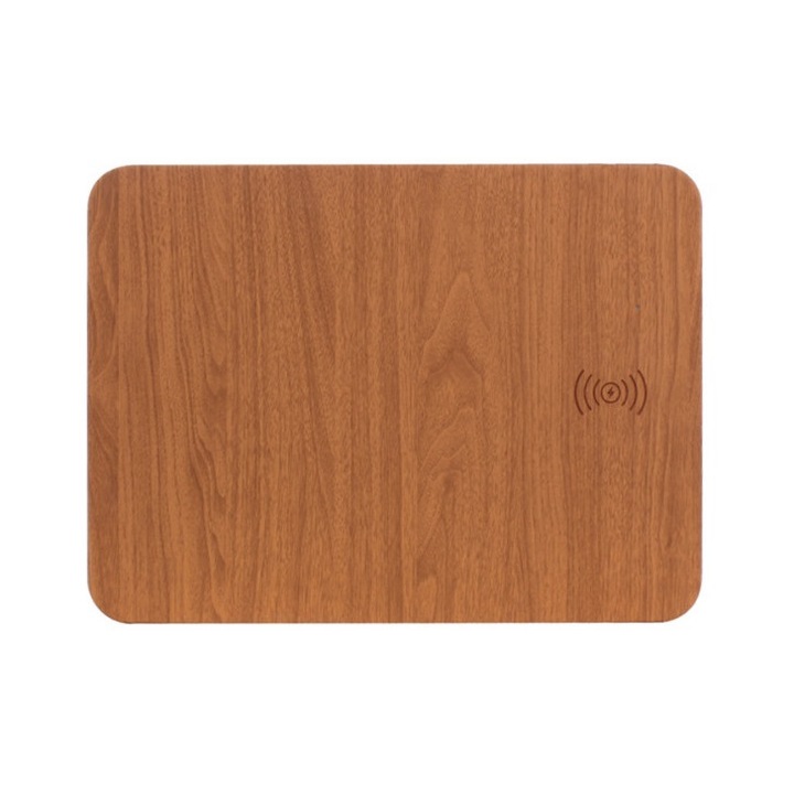 Mousepad cu Incarcare Wireless QI iMice SX2, Incarcare Qi 5W, Compatibil Telefon Apple Iphone, Android, Samsung, Xiaomi, Huawei, Piele ecologica