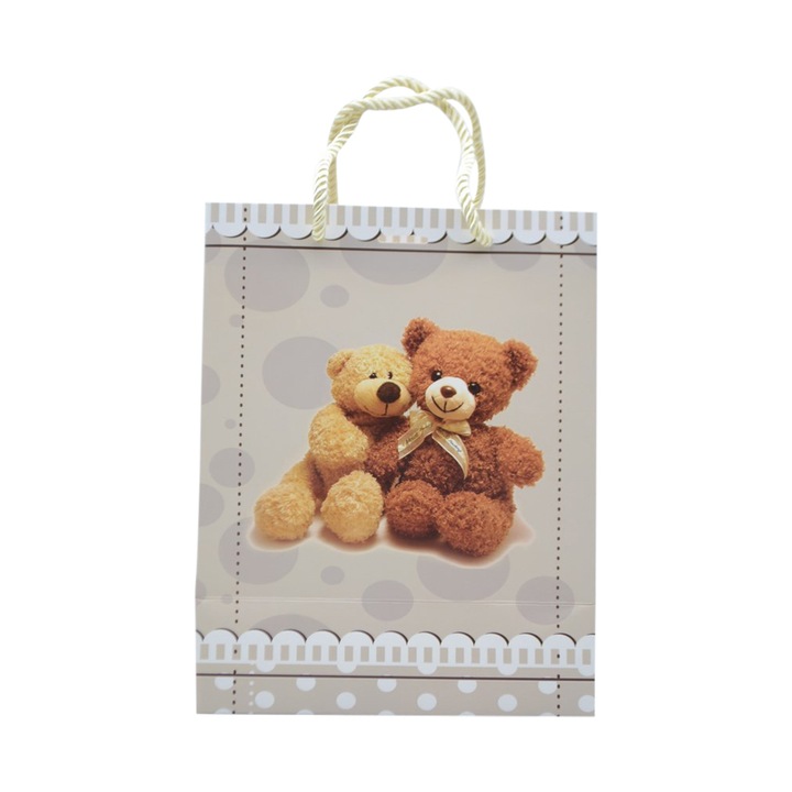 Punga pentru cadouri, Meidi PPCM2806, Crem