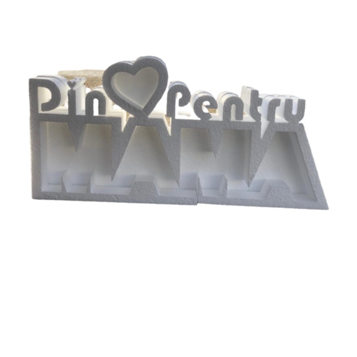 Figurina Din Dragoste pentru Mama din polistiren expandat, lungime 48 cm si grosime 10 cm