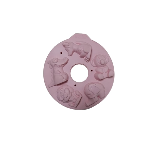 Set 2 forme pentru copt din silicon 3D cu motive Safari Zenker