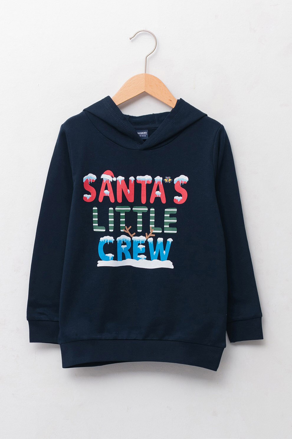 LC WAIKIKI, Hanorac cu imprimeu tematic Craciun, Bleumarin inchis