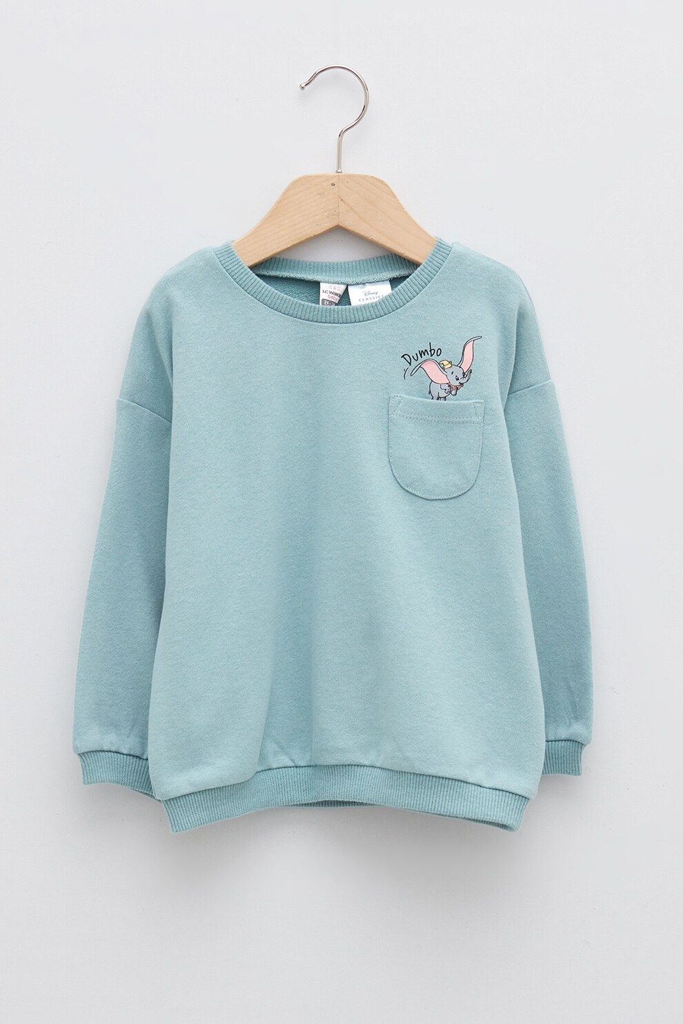 LC WAIKIKI, Bluza sport de bumbac cu imprimeu grafic, Albastru pastel