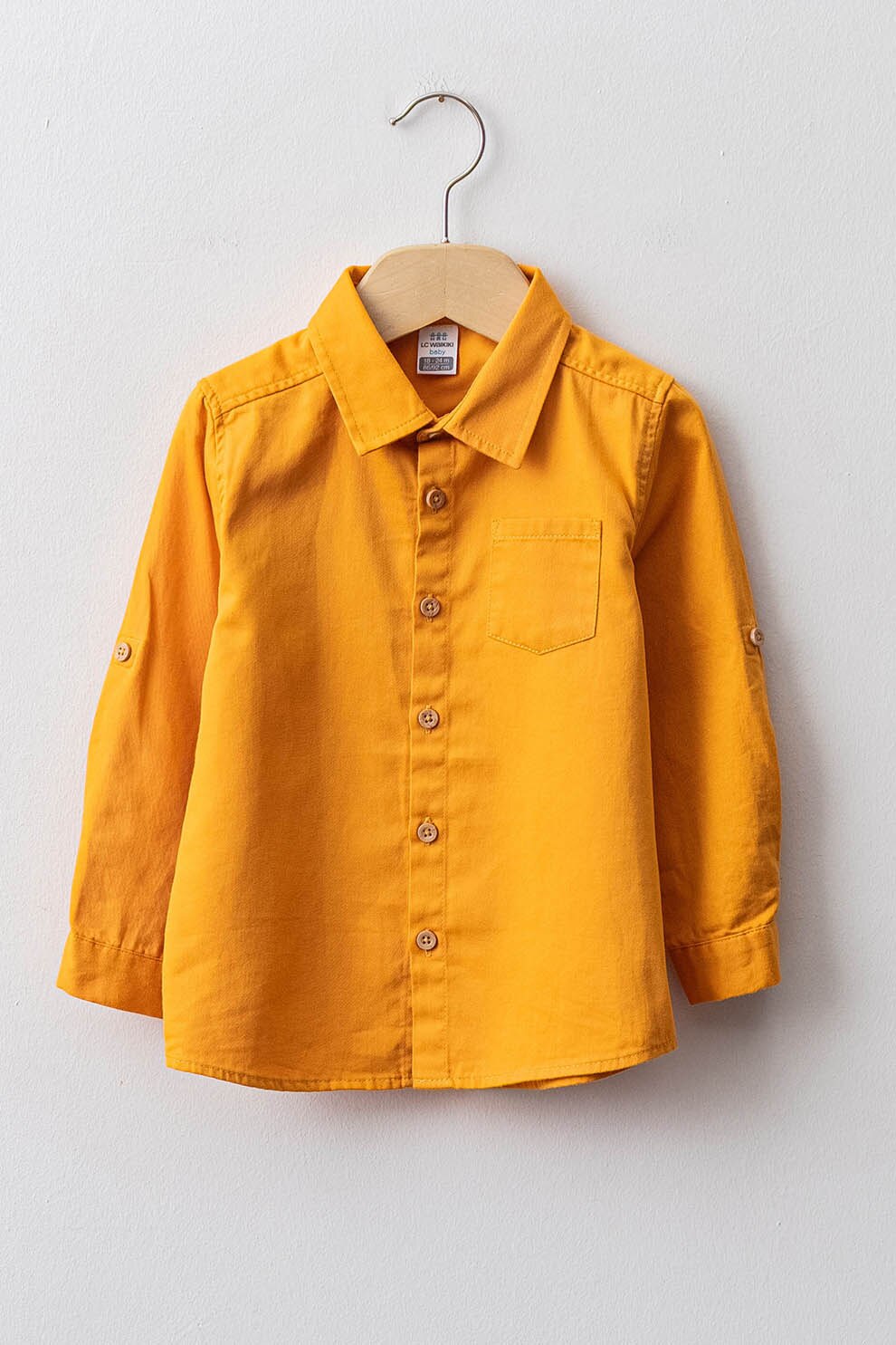LC WAIKIKI, Camasa cu buzunar pe piept, Galben sofran