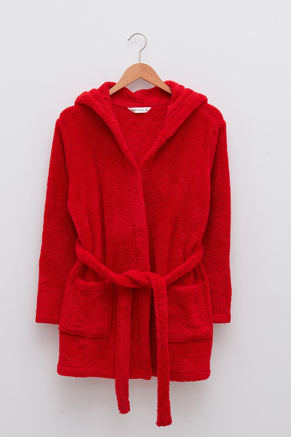 LC WAIKIKI, Halat cu buzunare aplicate, Rosu, L