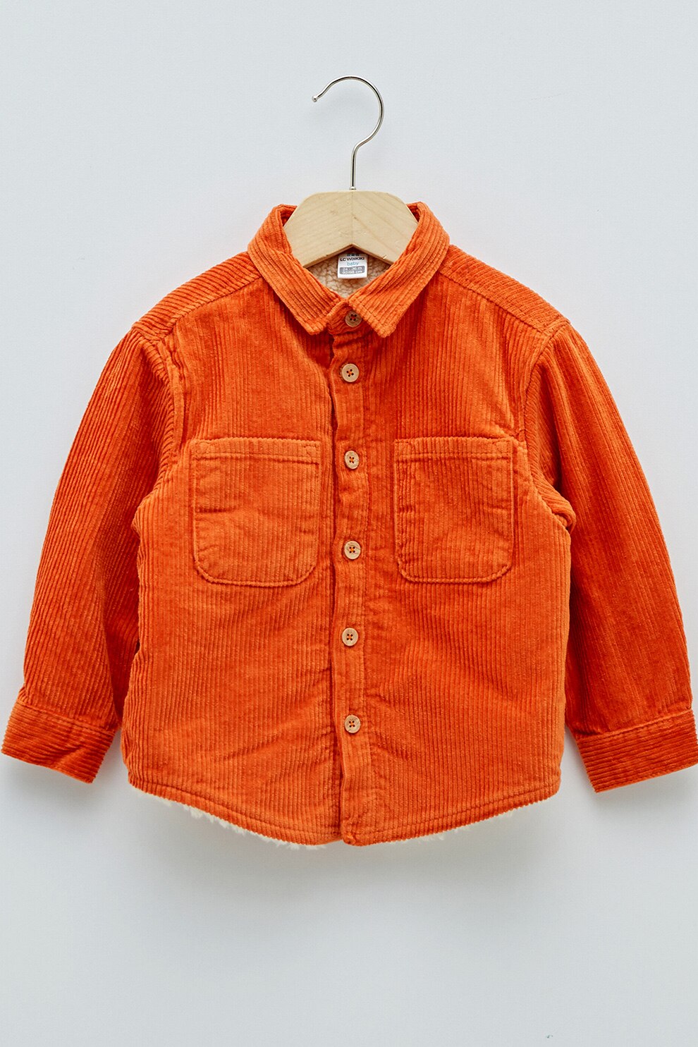 LC WAIKIKI, Jacheta din reiat cu buzunare pe piept, Oranj mandarina