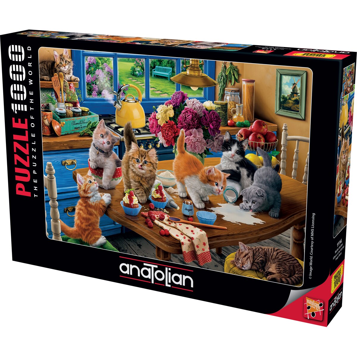 Puzzle Pisicute in bucatarie, Anatolian, 1000 de bucati