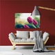 Vászonfestmény, 1 db, Rózsaszín tulipán 507, UV nyomat PREMIUM COTTON vászonra (400 g/m2) és fa keretre feszítve (Profil 2X3,6cm), 80x50 cm