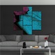 7 db-os Multicanvas festmény készlet, színes levelek 508, UV nyomattal PREMIUM COTTON vászonra (400 g/m2) és fa keretre feszítve (Profil 2X3,6cm), 150x150 cm