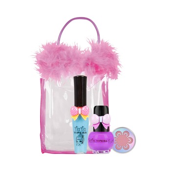 Gentuta cu 3 produse de machiaj pentru copii 25 TuTu, 15 ml Gentuta cu 3 produse de machiaj pentru copii 25 TuTu, 15 ml