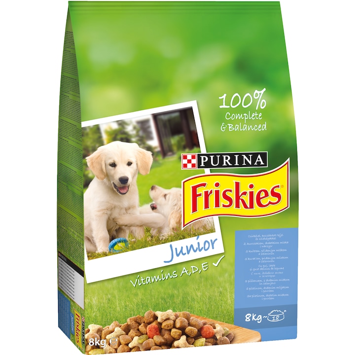 Суха храна за кучета Friskies, Junior, 8 кг