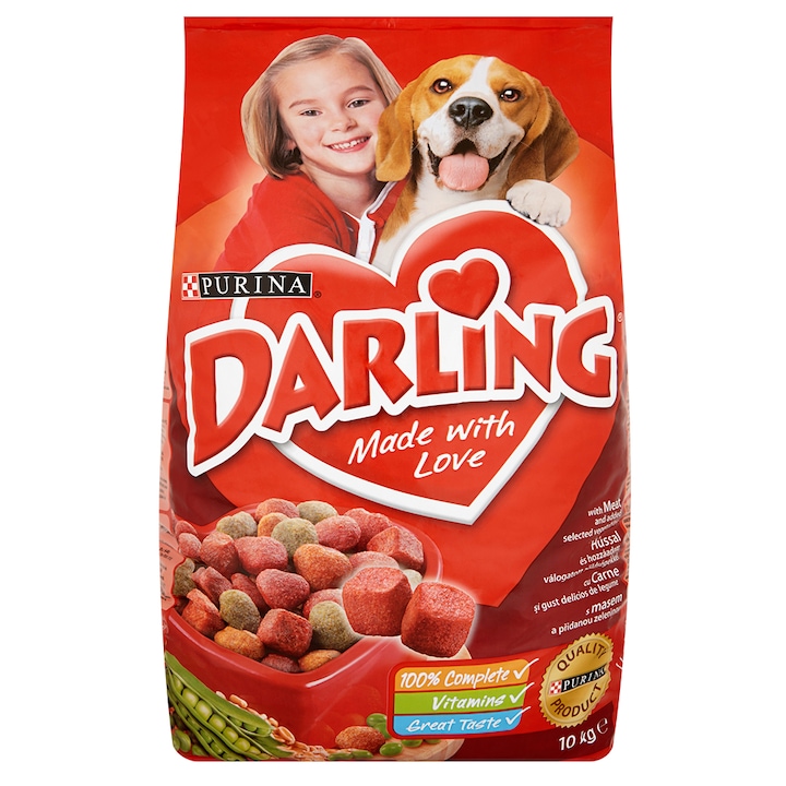 Darling Adult száraz kutyaeledel, Hús és zöldség, 10kg
