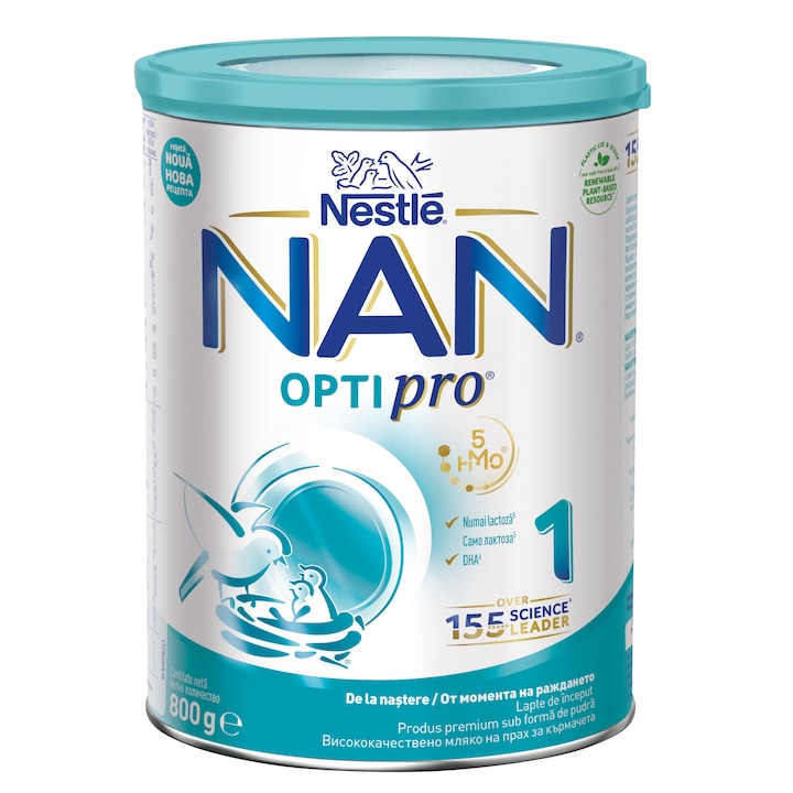 Lapte praf Nestle NAN 1 Optipro, 800g, 0-6 luni - eMAG.ro