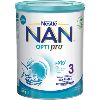 Lapte praf Nestle NAN 3 Optipro, 800 g, 1-2 ani Lapte praf Nestle NAN 3 Optipro, 800 g, 1-2 ani