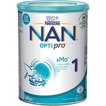 Lapte praf Nestle NAN 1 Optipro, 400 g, 0-6 luni Lapte praf Nestle NAN 1 Optipro, 400 g, 0-6 luni