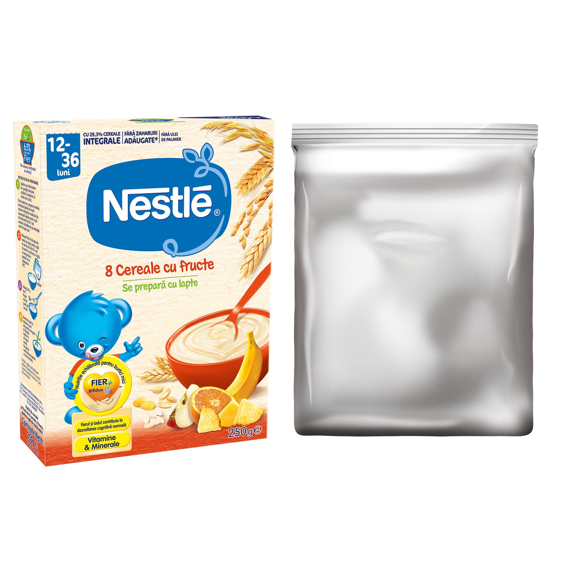 Cereale Nestle 8 Cereale Cu Fructe 250g De La 12 Luni Emag Ro