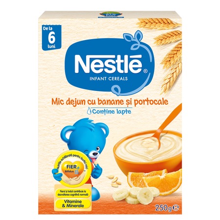 Cereale Nestle Mic Dejun Cu Banane Si Portocale 250g De La 6