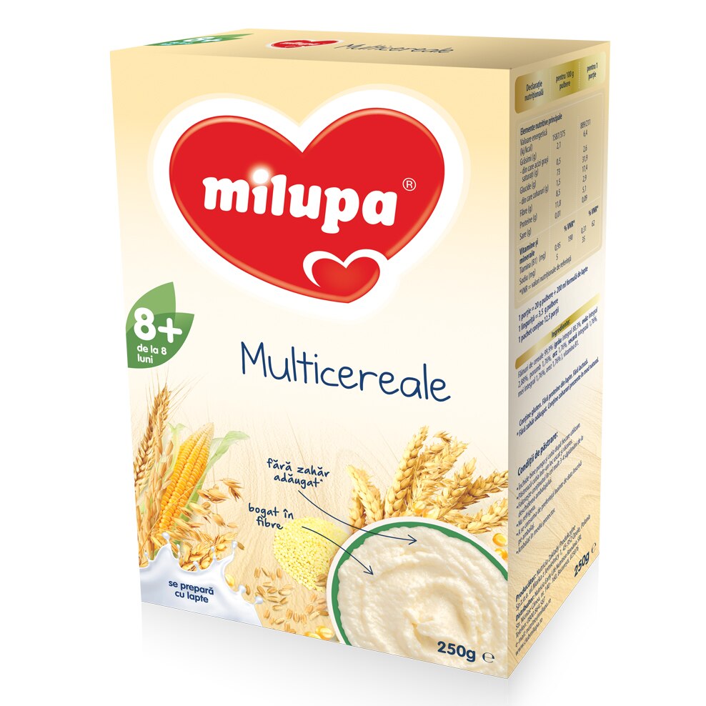 Cereale Milupa Multicereale Fara Lapte 250 G De La 8 Luni Emag Ro