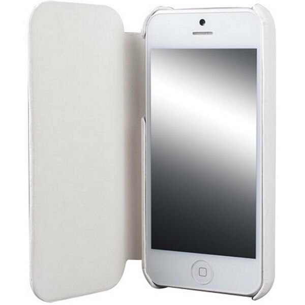 Husa din piele Krusell Colorcover pentru iPhone 5, White