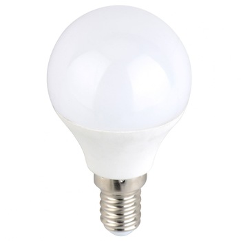 Bec LED G45 E14 6W 480lm, lumina alba calda 3000 K, Alb, TLF-BBL3489 Bec LED G45 E14 6W 480lm, lumina alba calda 3000 K, Alb, TLF-BBL3489