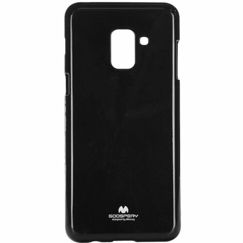 Husa de protectie, Mercury Jelly, Compatibila cu Samsung Galaxy A8 (2018), Negru