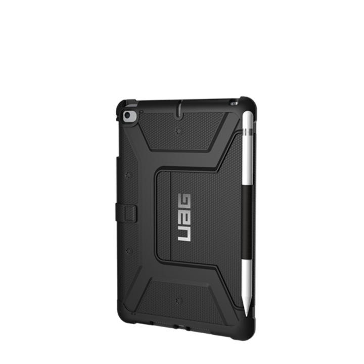 Apple iPad Mini 2019 (mini 5) / iPad Mini 4 UAG Metropolis ütésálló flip tablet tok, Fekete